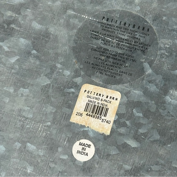 Pottery Barn Galvanized Drink, Bottle or Can Caddy - Picture 5 of 5